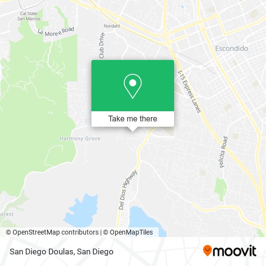 Mapa de San Diego Doulas