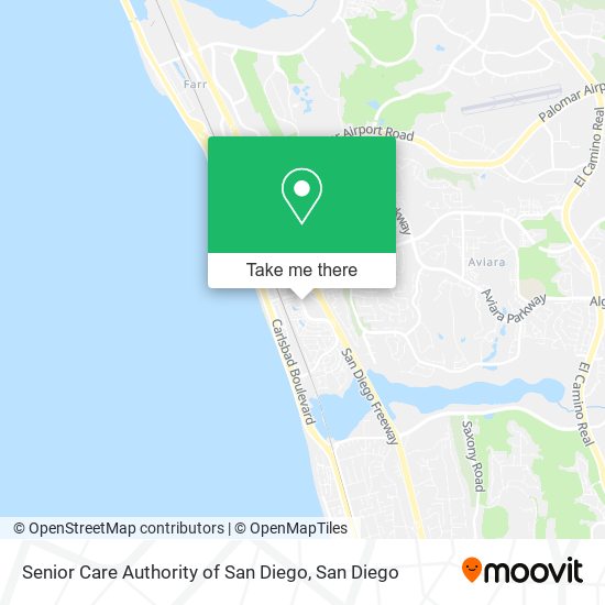 Mapa de Senior Care Authority of San Diego