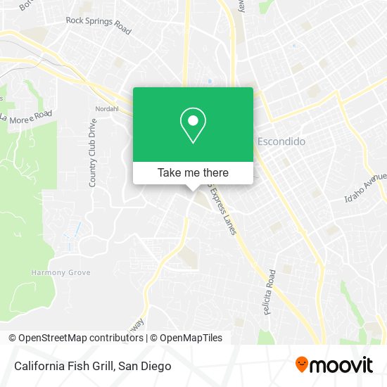 California Fish Grill map