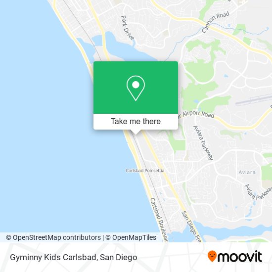 Gyminny Kids Carlsbad map