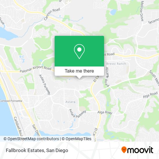 Mapa de Fallbrook Estates