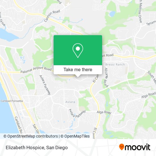 Elizabeth Hospice map