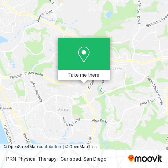 Mapa de PRN Physical Therapy - Carlsbad