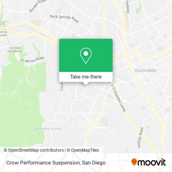 Mapa de Crow Performance Suspension