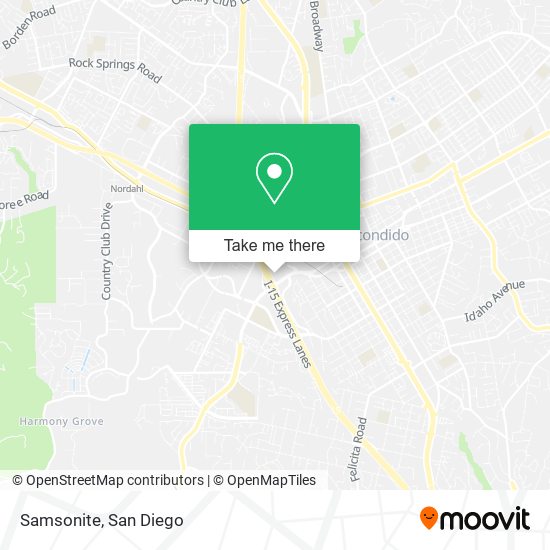 Samsonite map