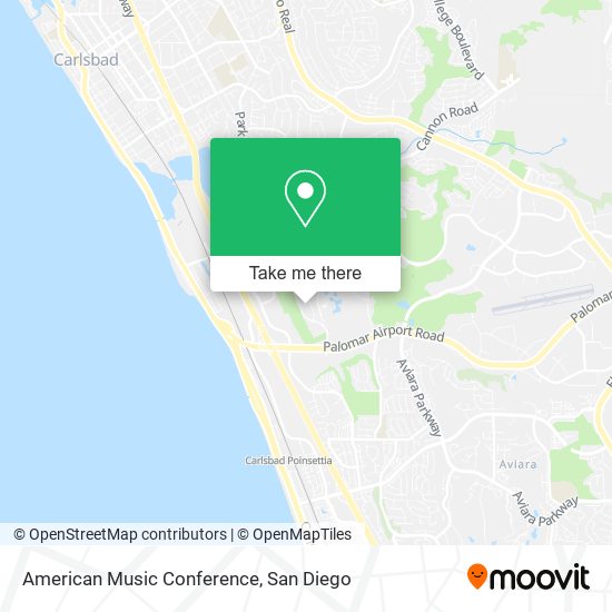 American Music Conference map