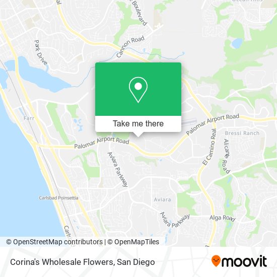 Corina's Wholesale Flowers map