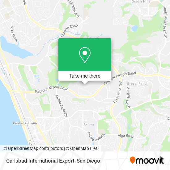 Carlsbad International Export map