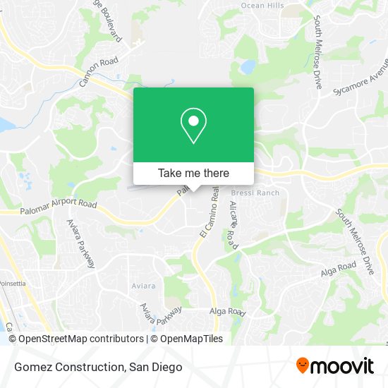 Gomez Construction map