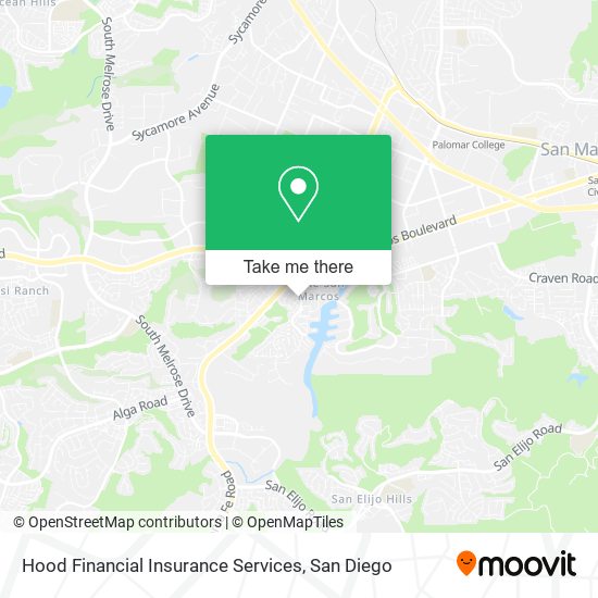 Hood Financial Insurance Services map