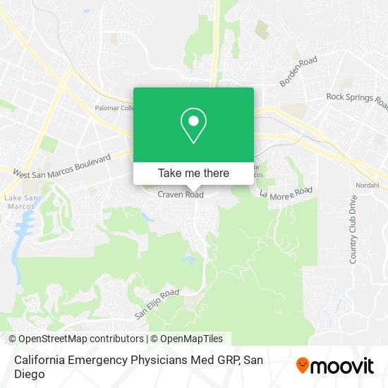 California Emergency Physicians Med GRP map