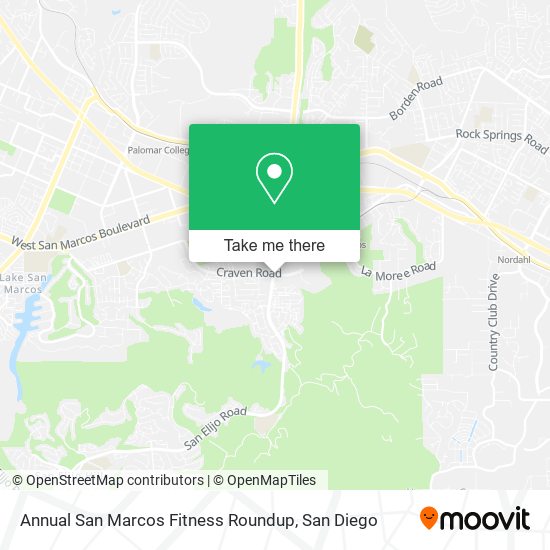 Annual San Marcos Fitness Roundup map