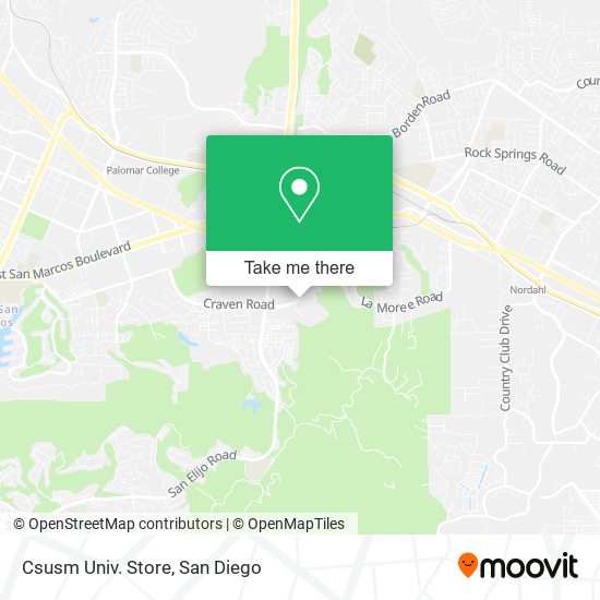 Csusm Univ. Store map