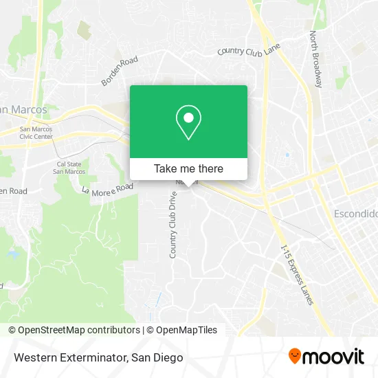 Western Exterminator map