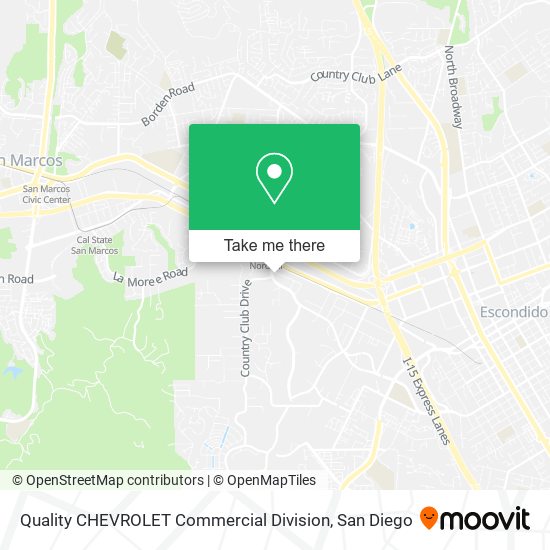 Quality CHEVROLET Commercial Division map
