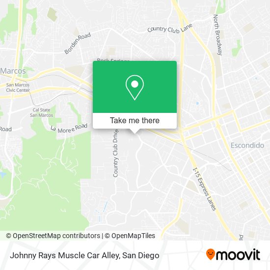 Mapa de Johnny Rays Muscle Car Alley