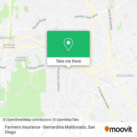 Mapa de Farmers Insurance - Bernardina Maldonado