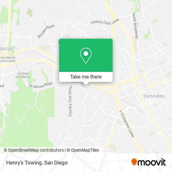 Mapa de Henry's Towing