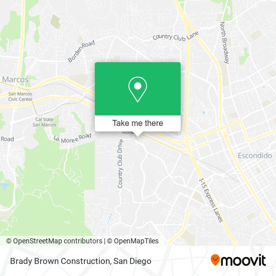 Mapa de Brady Brown Construction