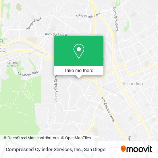 Mapa de Compressed Cylinder Services, Inc.