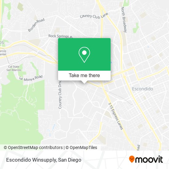 Mapa de Escondido Winsupply