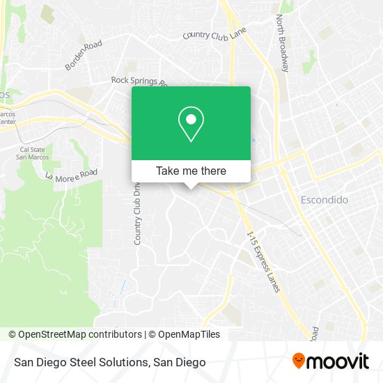 Mapa de San Diego Steel Solutions