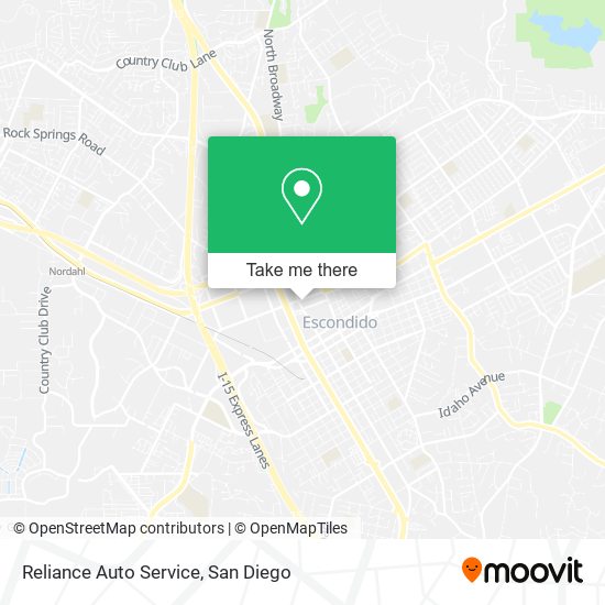 Reliance Auto Service map