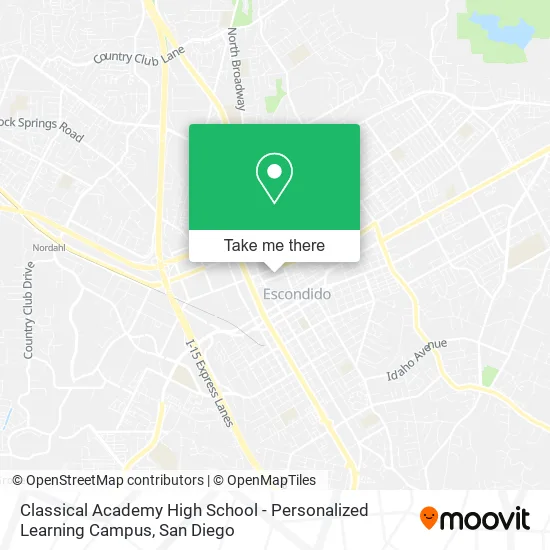 Mapa de Classical Academy High School - Personalized Learning Campus