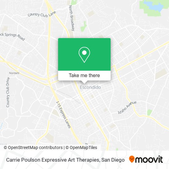 Carrie Poulson Expressive Art Therapies map