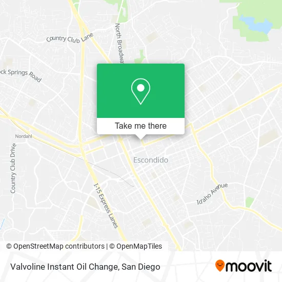 Mapa de Valvoline Instant Oil Change