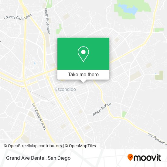 Grand Ave Dental map