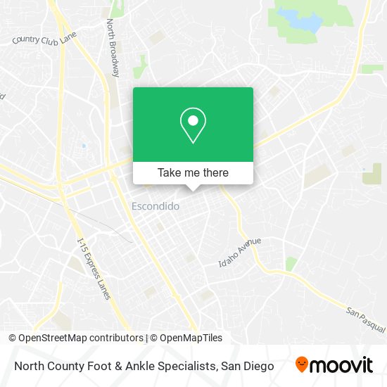 North County Foot & Ankle Specialists map