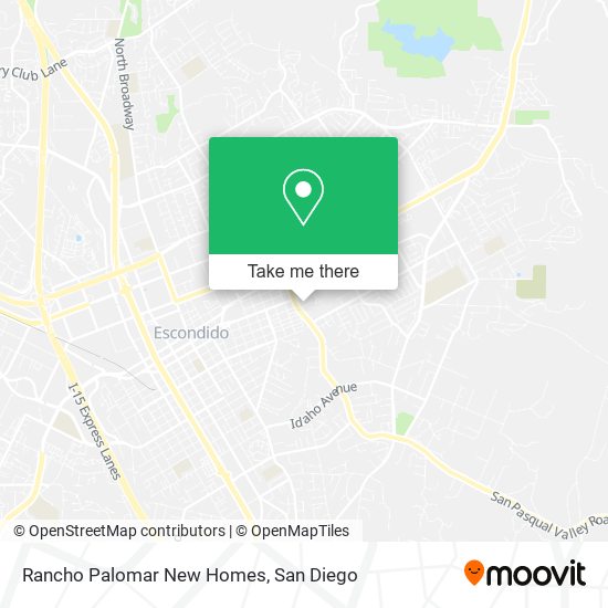 Rancho Palomar New Homes map