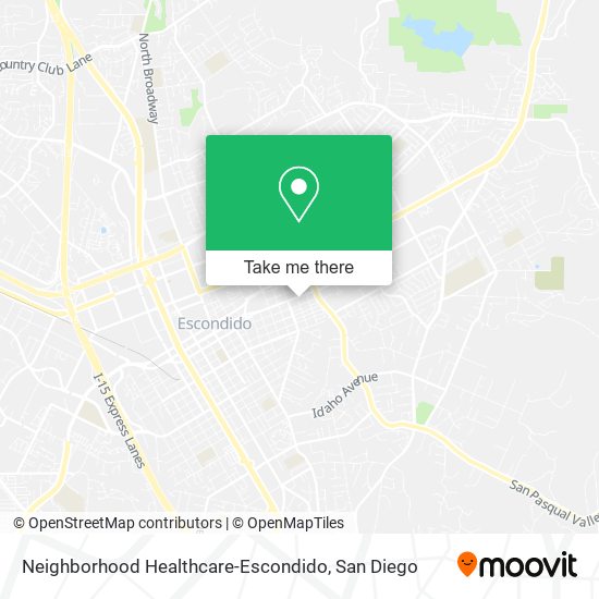 Neighborhood Healthcare-Escondido map