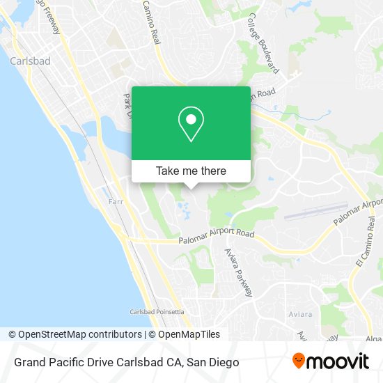 Mapa de Grand Pacific Drive Carlsbad CA