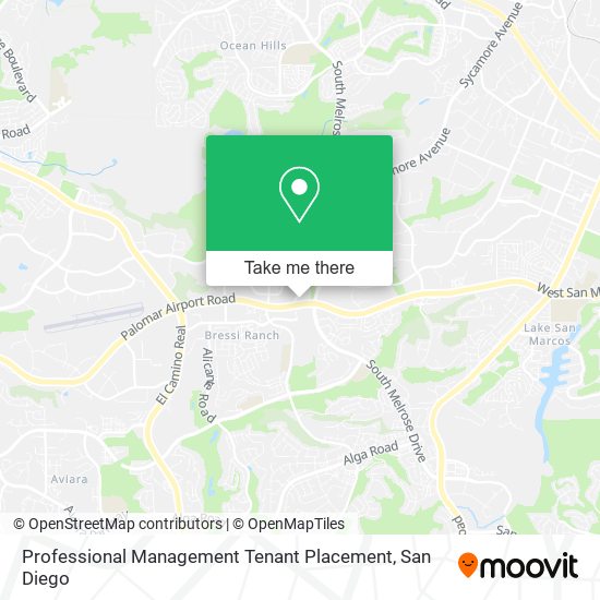 Mapa de Professional Management Tenant Placement