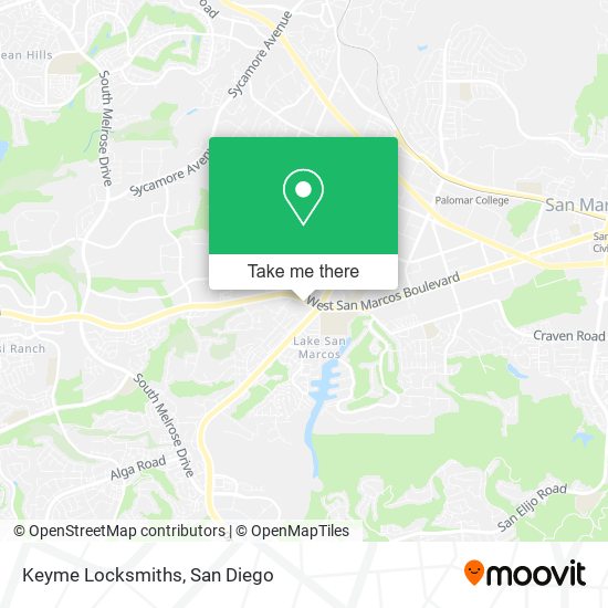 Keyme Locksmiths map