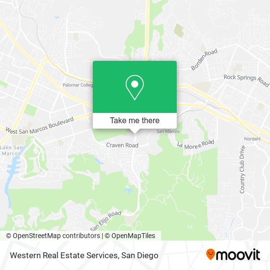 Western Real Estate Services map