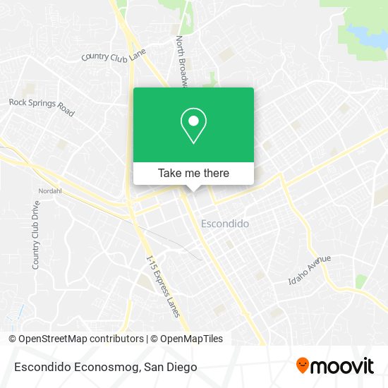 Escondido Econosmog map