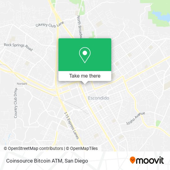 Mapa de Coinsource Bitcoin ATM