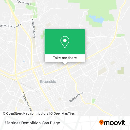 Martinez Demolition map