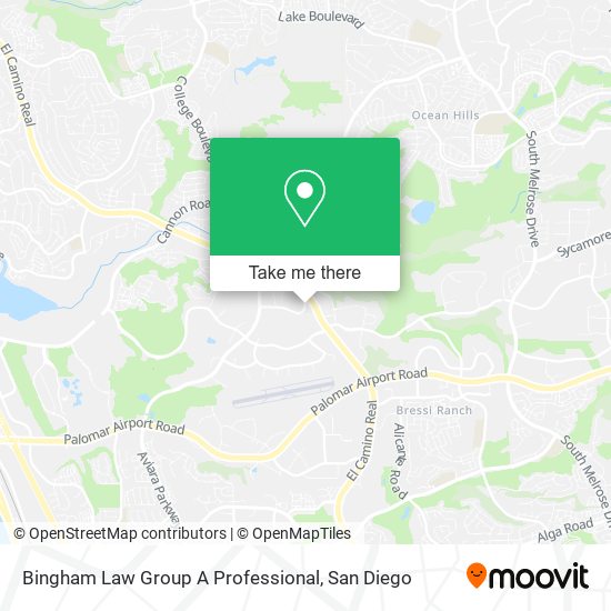 Bingham Law Group A Professional map