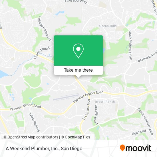 A Weekend Plumber, Inc. map