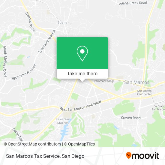 San Marcos Tax Service map