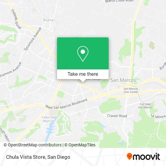Chula Vista Store map