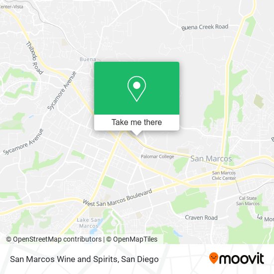 Mapa de San Marcos Wine and Spirits