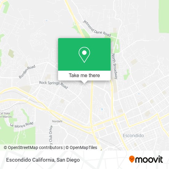 Mapa de Escondido California