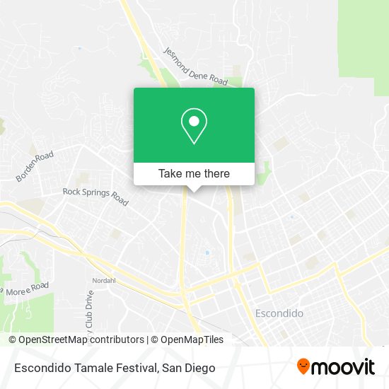 Mapa de Escondido Tamale Festival