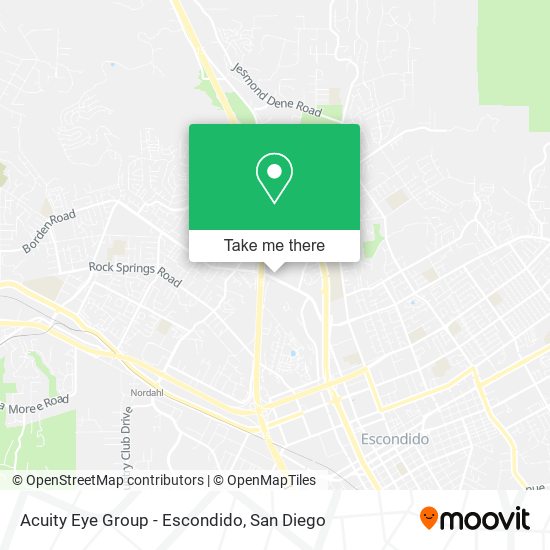 Mapa de Acuity Eye Group - Escondido