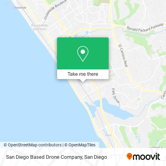 Mapa de San Diego Based Drone Company